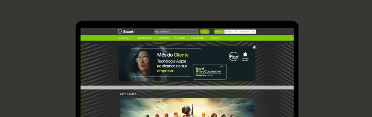 Baixaki Games Banner